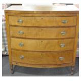 ANTIQUE SHERATON STYLE 4 DRAWER CHEST
