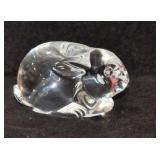 STEUBEN CRYSTAL BUNNY - 2 3/4" LONG