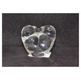 STEUBEN CRYSTAL LOVE BIRDS - 2" TALL