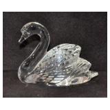 WATERFORD CRYSTAL SWAN - 5 1/4" X 4"