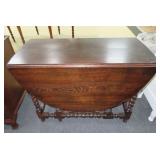 ENGLISH OAK GATE LEG DINING TABLE