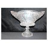 6" X 10 1/2" CENTER PIECE CRYSTAL BOWL
