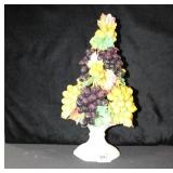 CAPODIMONTE STYLE GRAPE CERAMIC TREE