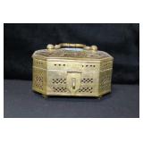 BRASS PIERCED METAL BOX