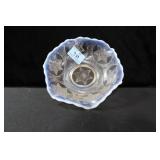 7" MOONSTONE AND STAR FLUTED RIM BOWL