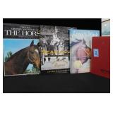 4 EQUINE BOOKS: "THE HORSE", "SEABISCUIT", "KING O