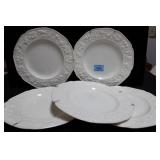 5 - 10 1/2" DINNER PLATES - ENGLISH IRONSTONE "CRO