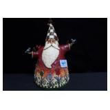 JIM SHORE WOODEN SANTA WITH BIRDS - 2002 - 11"