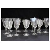 12 ETCHED CRYSTAL APERTIF