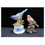 2 CERAMIC BIRDS - ONE IS MUSIC BOX