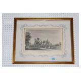 FRENCH PRINT "VUE - DES RUINES DE TEMPLE DE MARS"