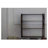 WALNUT HANGING SHELF WITH BARLEY TWIST LEGS