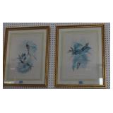 PAIR OF BIRD PRINTS