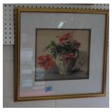 FLORAL STILL LIFE WATERCOLOR BY M.E. GRAINGER