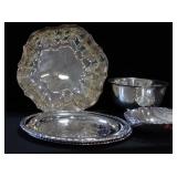 5 SILVER PLATE SERVING ITEMS