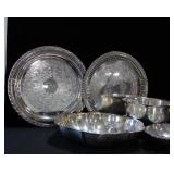 SILVER PLATE SERVING ITEMS
