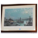 "PITTSBURGH - MOONLIGHT OVER THE MONONGAHELA IN 18