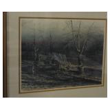 OLD WAGON PRINT - ARTIST SIGNED