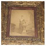 ANTIQUE PHOTOGRAPH IN ANTIQUE FRAME
