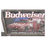 BUDWEISER RACING POSTER: JUNIOR JOHNSON & BILL ELL
