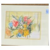 FLORAL STILL LIFE WATER COLOR BY JANICE DEAN