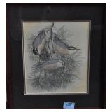 BIRD PRINT BY EARL O. HENRY #109/1050 - 1943