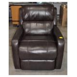 PULASKI LEATHER POWER GLIDER RECLINER