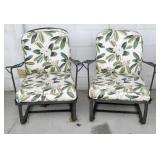 WROUGHT IRON PATIO CHAIR - 2 TIMES BID