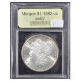 1882-CC-MORGAN DOLLAR USCG - MS67
