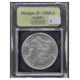 1888-O-MORGAN DOLLAR USCG - MS65+