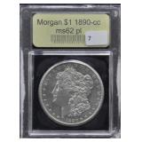 1890-CC-MORGAN DOLLAR USCG - 62PL
