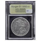 1892-CC-MORGAN DOLLAR USCG - UNC DETAILS