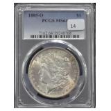 1885-O - MORGAN DOLLAR PCGS - MS64