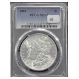 1888 - MORGAN DOLLAR PCGS - MS 63