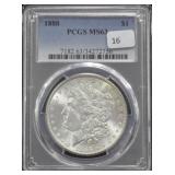 1888-MORGAN DOLLAR PCGS - MS63