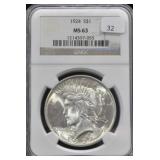 1924 - MORGAN DOLLAR NGC - MS63