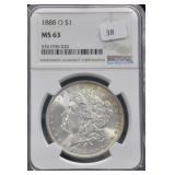 1888-O - MORGAN DOLLAR NGC - MS63