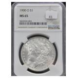 1900-O - MORGAN DOLLAR NGC - MS65