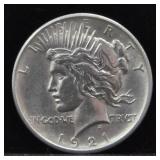 1921-P - PEACE DOLLAR - UNC - MS62