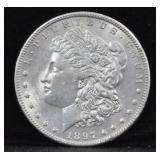 1897-P - MORGAN DOLLAR - BU - MS65
