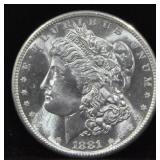1881-S - MORGAN DOLLAR - UNC - MS65