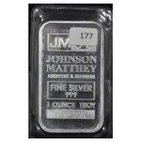 1 TROY OZ FINE SILVER BAR