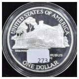 1890-1990 EISENHOWER CENTENNIAL SILVER DOLLAR