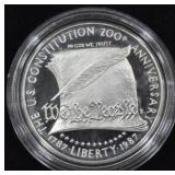 1787-1987 US CONSTITUTION SILVER DOLLAR