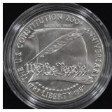 1787-1987 US CONSTITUTION SILVER DOLLAR