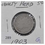 1903 LIBERTY HEAD 5 CENT G