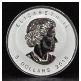 2016 5 DOLLARS CANADIAN MAPLE LEAF