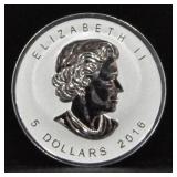 2016 5 DOLLARS CANADIAN MAPLE LEAF