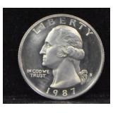 1987-S QUARTER