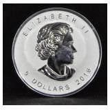 2016 5 DOLLARS CANADIAN MAPLE LEAF